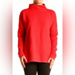 French Connection Vibrant Red Turtleneck Sweater